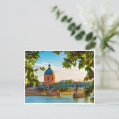 vintage reizen toulouse Frankrijk toerisme retro Briefkaart (Staand voorkant)