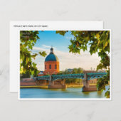 vintage reizen toulouse Frankrijk toerisme retro Briefkaart (Voorkant / Achterkant)