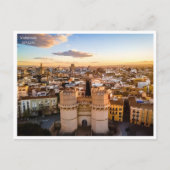 Vintage Reizen Valencia Spanje Retro Briefkaart (Voorkant)