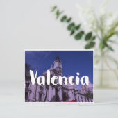 Vintage Reizen Valencia Spanje Retro Briefkaart (Staand voorkant)
