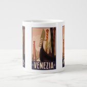 Vintage Reizen Venezia Venetië Italië mokken (Voorkant)