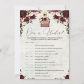 Vintage Reizen Vrijgezellenfeest Spel Over Onder K Kaart (Voorkant)