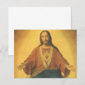 Vintage Religie, Heilig Hart van Jezus Christus (Voorkant / Achterkant)