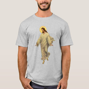 Vintage Religie, Jezus Christus loopt op water T-shirt