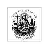 Vintage Religie Uit De Bibliotheek Van Rubberstempel (Afrduk)