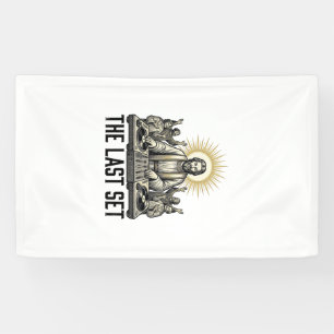 Vintage Religieus DJ The Last Set T-shirt ontwerp_ Spandoek