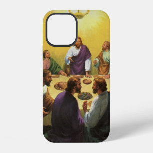 Vintage Religion, Laatste Avondmaal met Jezus Chri iPhone 12 Hoesje