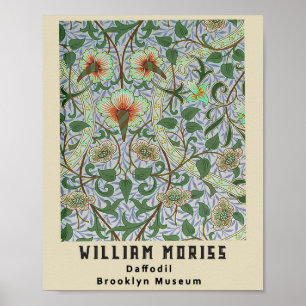 Vintage Remix William Morris Narcis Bloemmotief Poster