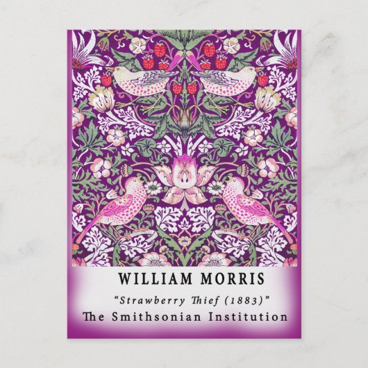 Vintage Remix William Morris Strawberry Thief Briefkaart (Voorkant)