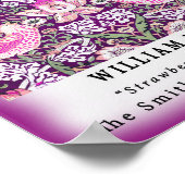 Vintage Remix William Morris Strawberry Thief Poster (Hoek)