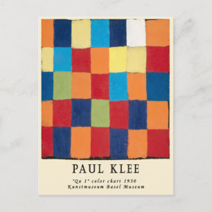 Vintage Remixed Paul Klee Abstracte Art Bauhaus Briefkaart