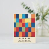 Vintage Remixed Paul Klee Abstracte Art Bauhaus Briefkaart (Staand voorkant)