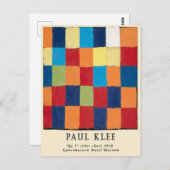 Vintage Remixed Paul Klee Abstracte Art Bauhaus Briefkaart (Voorkant / Achterkant)