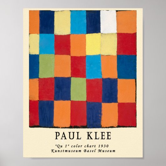 Vintage Remixed Paul Klee Abstracte Art Bauhaus Poster (Voorkant)
