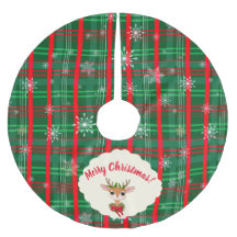 Vintage rendiervis met groene en rode paardsopflak