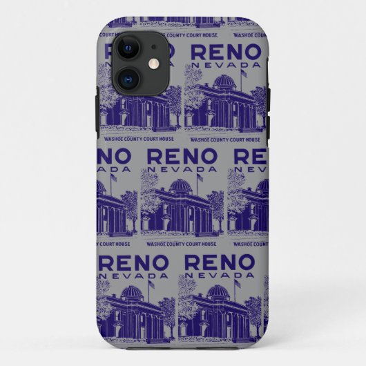 Vintage Reno Nevada Case-Mate iPhone Case (Achterkant)
