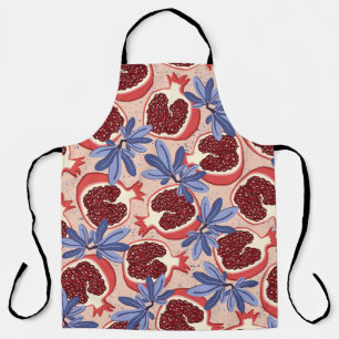vintage repeating texture with stylized pomegranat schort