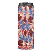 vintage repeating texture with stylized pomegranat thermosbeker (Achterkant)