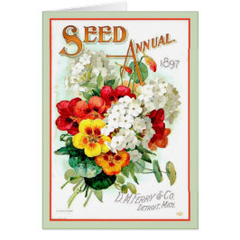 Vintage Reproduction Seed Annual Hoesje, 1897
