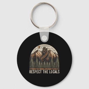 Vintage Respecteer De Lokale Wandelaars Camping Kl Sleutelhanger