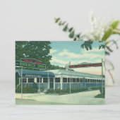Vintage Restaurant, Retro Rhinebeck Wegrestaurant (Staand voorkant)
