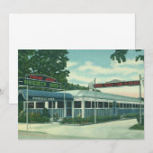Vintage Restaurant, Retro Rhinebeck Wegrestaurant (Voorkant / Achterkant)