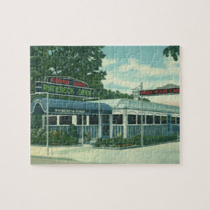Vintage Restaurant, Retro Rhinebeck Wegrestaurant Legpuzzel