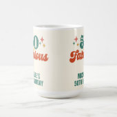 Vintage Retro 50 And Fabulous Birthday Koffiemok (Center)