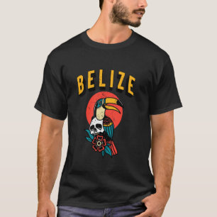 Vintage Retro 70er 80er Toekan Vogel Belize Reizen T-shirt