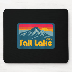 Vintage Retro 70s 80s Salt Lake City Utah Berg Muismat
