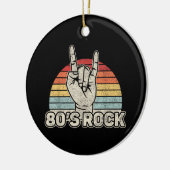 Vintage Retro 80's Rockband Keramisch Ornament (Links)
