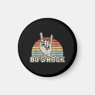 Vintage Retro 80's Rockband Magneet