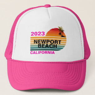 VINTAGE RETRO AANGEPAST NEWPORT BEACH CALIFORNIË TRUCKER PET