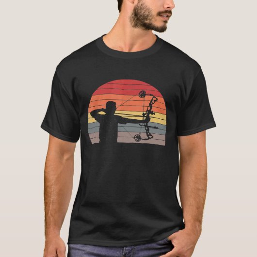 Vintage Retro Archery T-shirt (Voorkant)