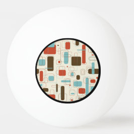 Vintage Retro Art Deco Patroon Pingpongbal