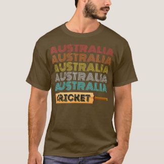 Vintage Retro Australia Cricket T-shirt
