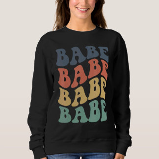 Vintage Retro Babe Bruids Bruidsfeest Match Trui