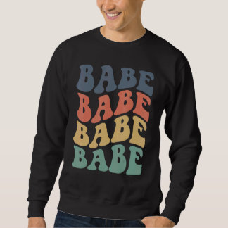 Vintage Retro Babe Bruids Bruidsmeisjesfeest Match Trui