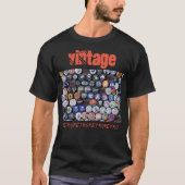 Vintage Retro Badge Zwart T-shirt (Voorkant)
