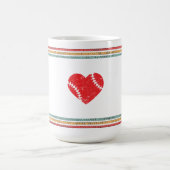 Vintage Retro Baseball Letter I Sports Koffiemok (Center)