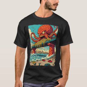 Vintage Retro Belachelijke Strips Voedsel Meatball T-shirt
