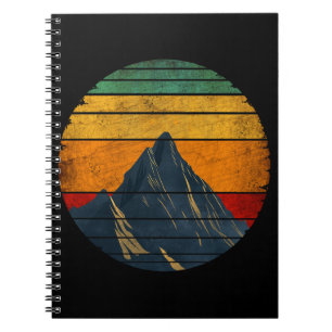 Vintage Retro Bergbeklimmen Wandelen Bergbeklimmer Notitieboek