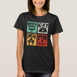 Vintage Retro Best Cat oom Ever Matching Eigenaar T-shirt