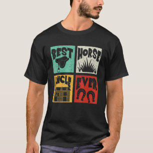 Vintage Retro Best Cute Horse oom Ever Farmer T-shirt