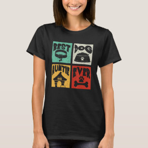 Vintage Retro Best Dog Auntie Ever Matching Eigena T-shirt