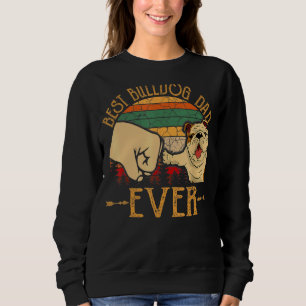Vintage Retro Best Frenchie Dad over French Bulldo Trui
