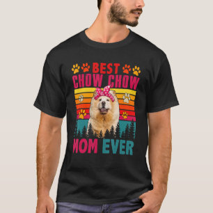 Vintage Retro Beste Chow Chow Moeder Ooit Schattig T-shirt