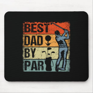 Vintage Retro Beste Papa Door Par Vader Vaderdag G Muismat