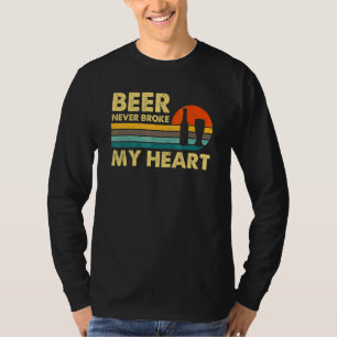 Vintage Retro Bier Heeft Mijn Hart Nooit Gebroken T-shirt