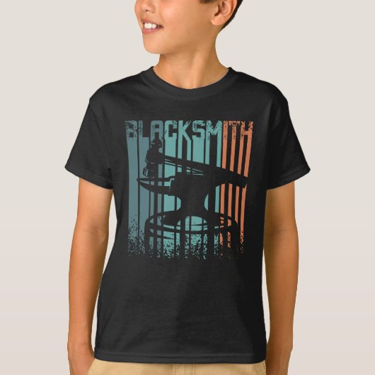 Vintage Retro Blacksmith T-shirt (Voorkant)